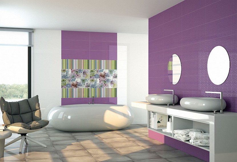 Плочки за баня 7500 Purpura Плочки за баня 7500 Purpura