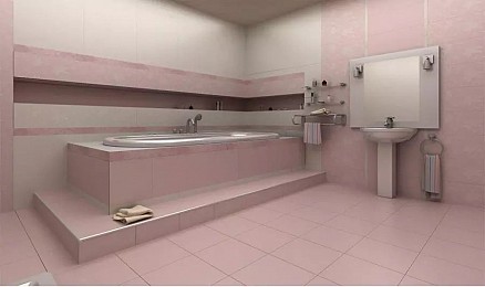 Плочки за баня - колекция Atelier Pink