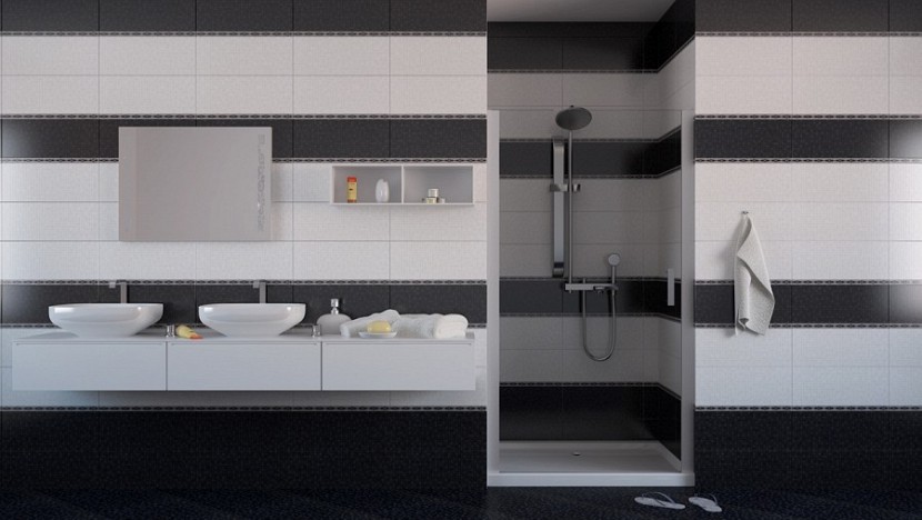 Плочки за баня PLAZA BLACK Плочки за баня PLAZA BLACK